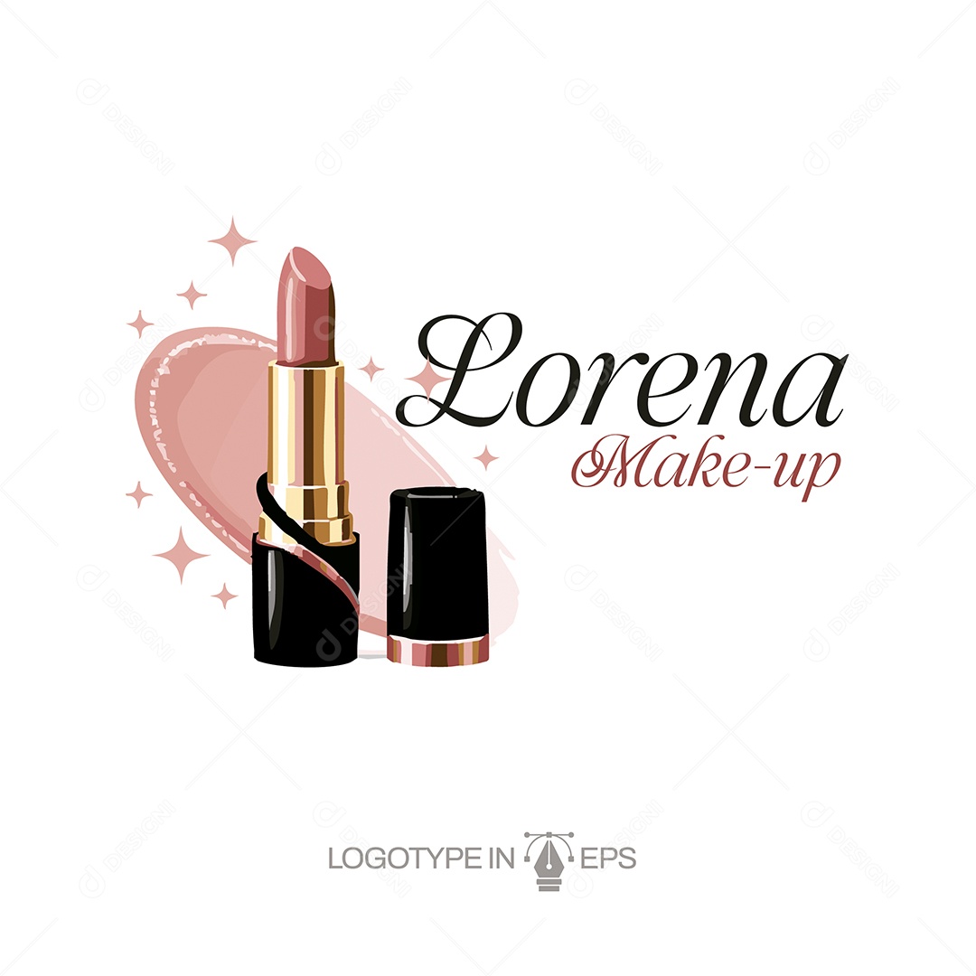 Logo de Makeup Ilustração Vetor EPS