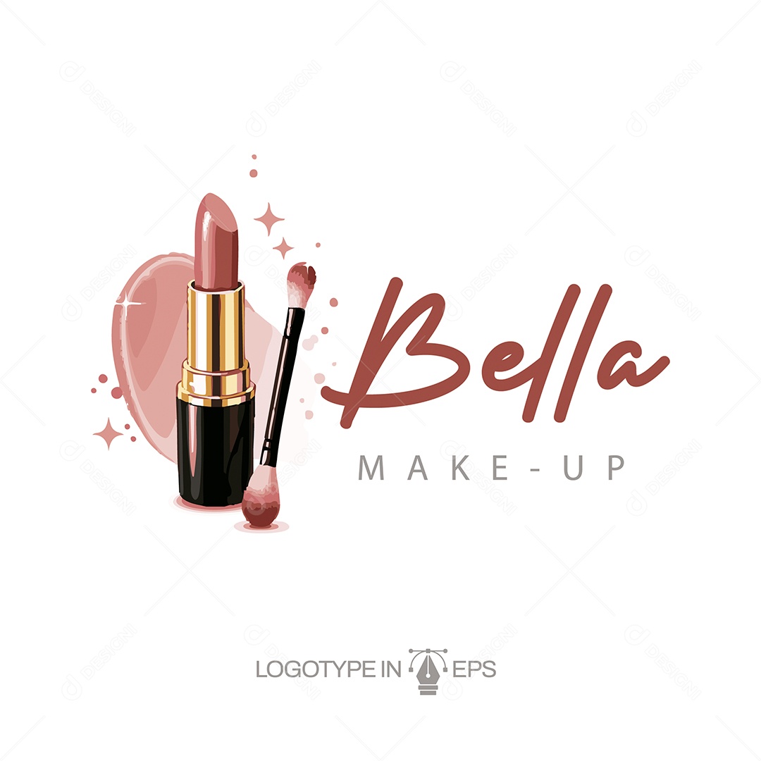 Logo de Makeup Ilustração Vetor EPS