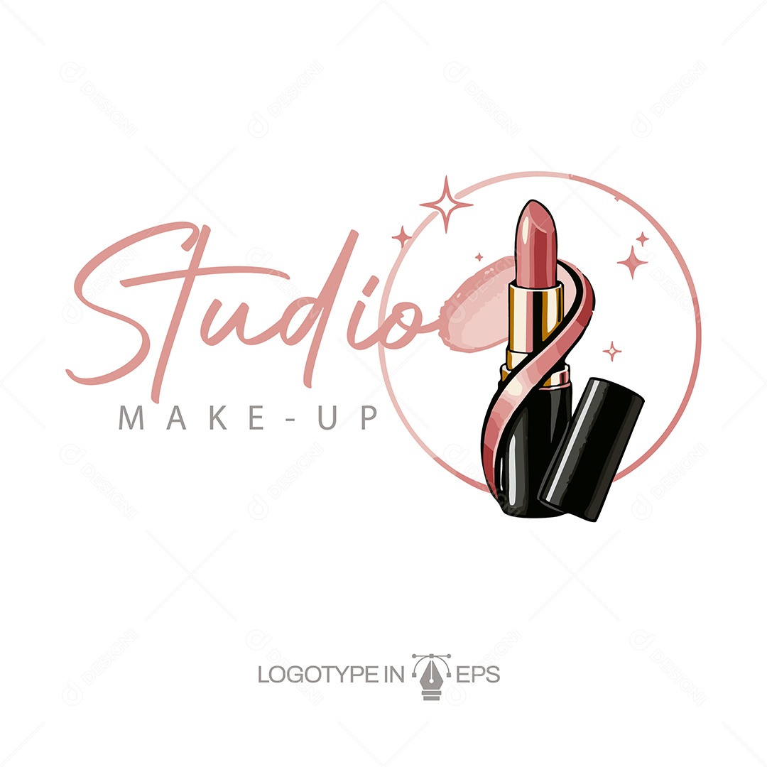 Logo de Makeup Ilustração Vetor EPS