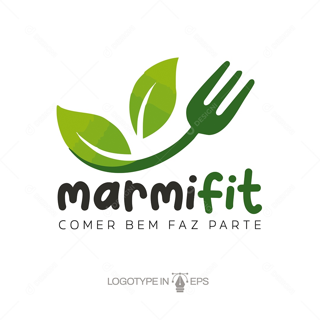 Logo de Nutrição Ilustração Vetor EPS