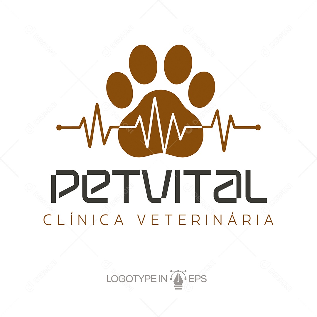 Logotipo Pet Shop Ilustração Vetor EPS