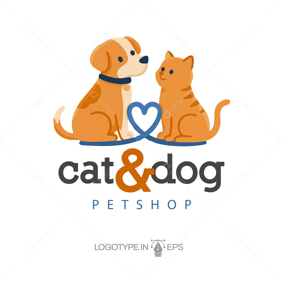 Logotipo Pet Shop Ilustração Vetor EPS