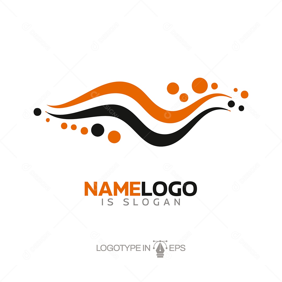 Logotipo Provedor de Internet Ilustração Vetor EPS