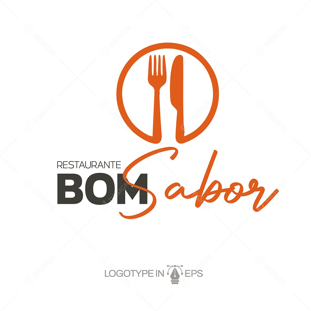 Logotipo Restaurante Ilustração Vetor EPS