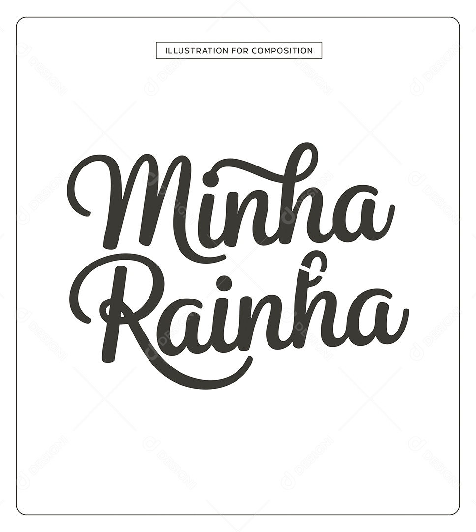 Lettering Feliz Dia das Mães Ilustração Vetor EPS