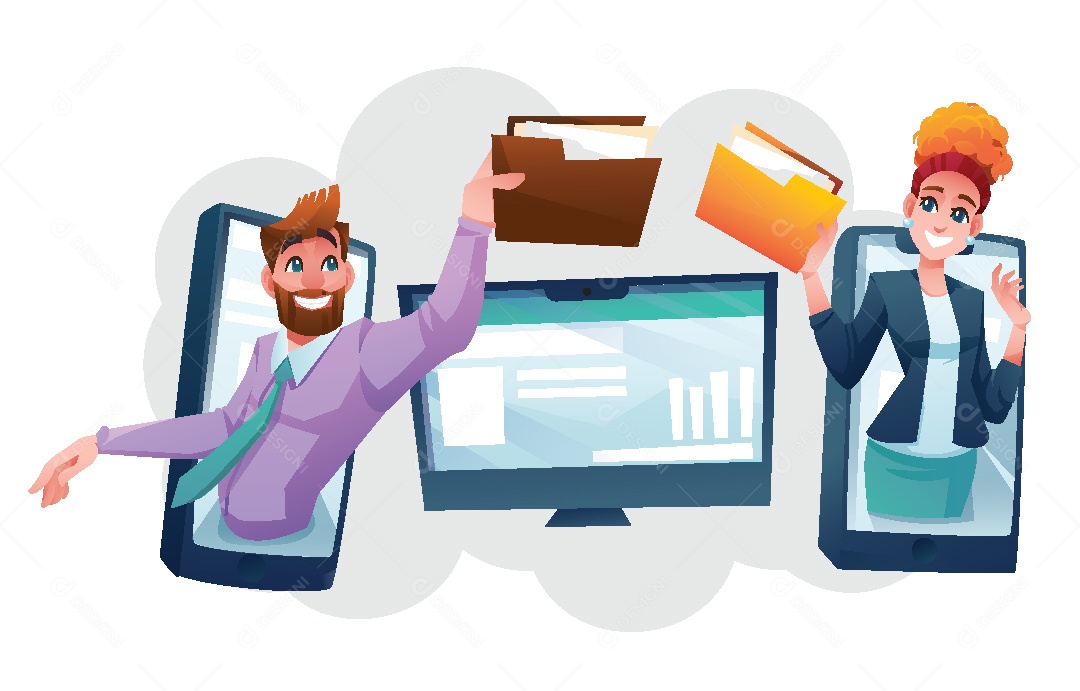 Conceito de Trabalho Online AI