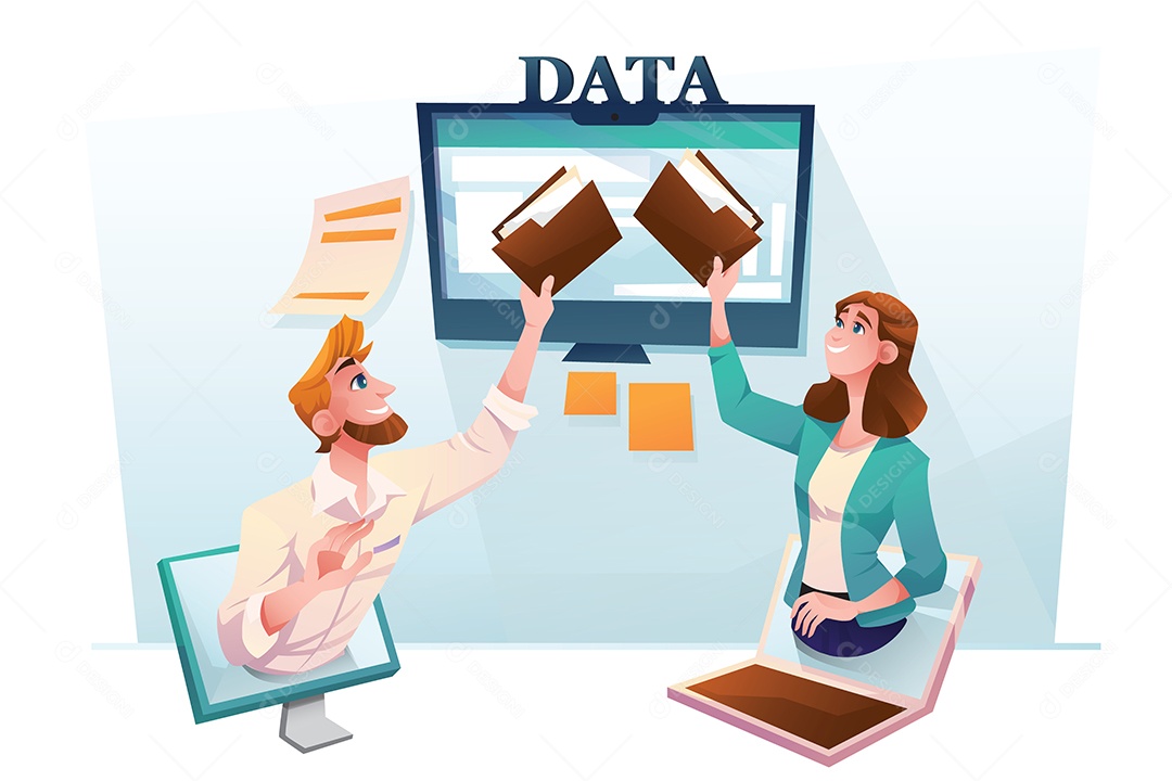 Conceito de Trabalho Online AI