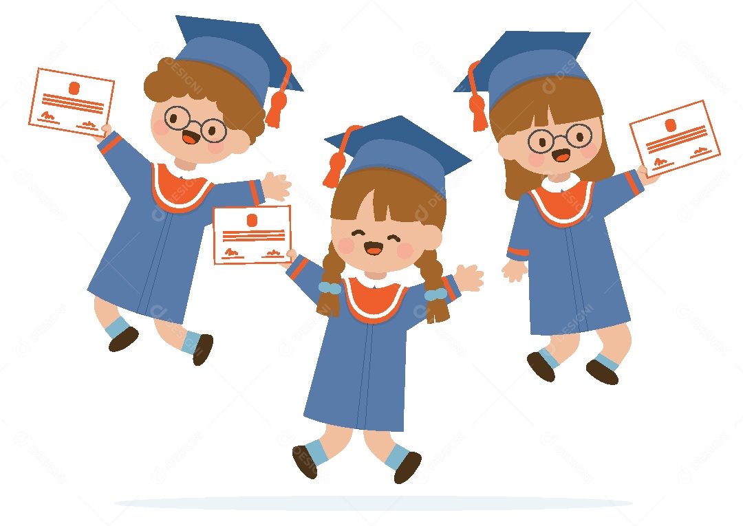 Conjunto de Personagens Estudantes AI