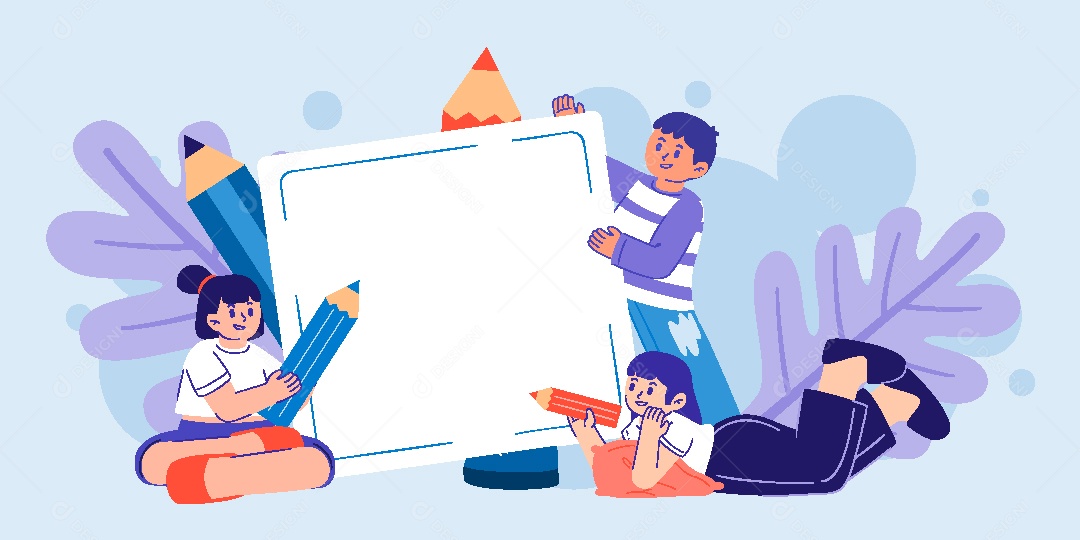 Conjunto de Personagens Estudantes AI