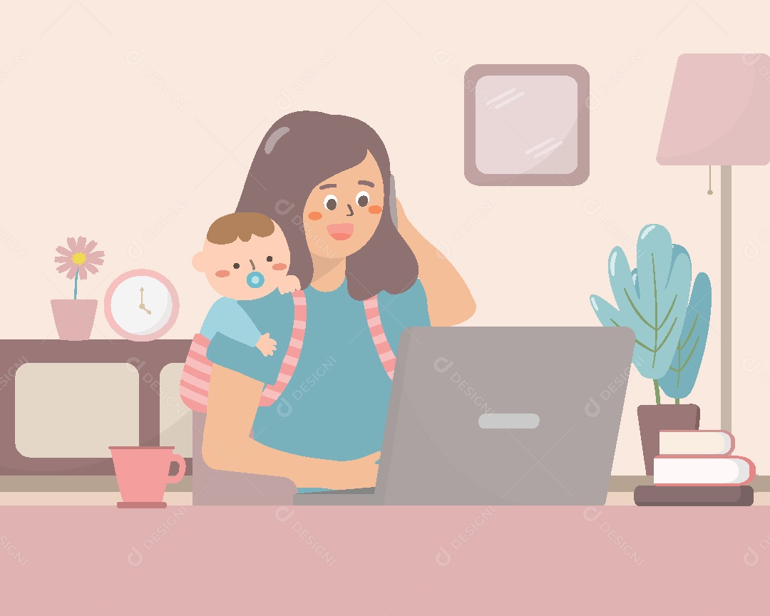 Ilustrações do Dia das Mães AI