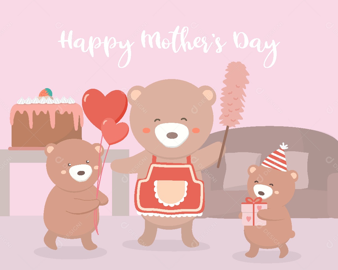 Ilustrações do Dia das Mães AI