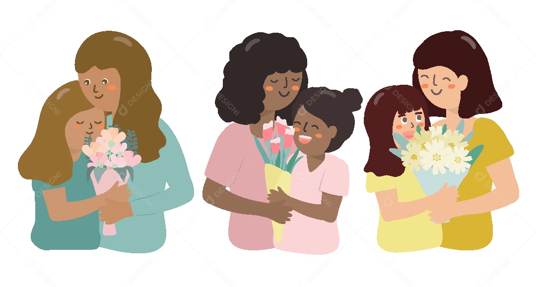 Ilustrações do Dia das Mães AI