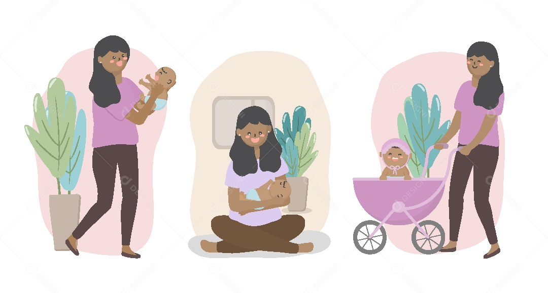 Ilustrações do Dia das Mães AI