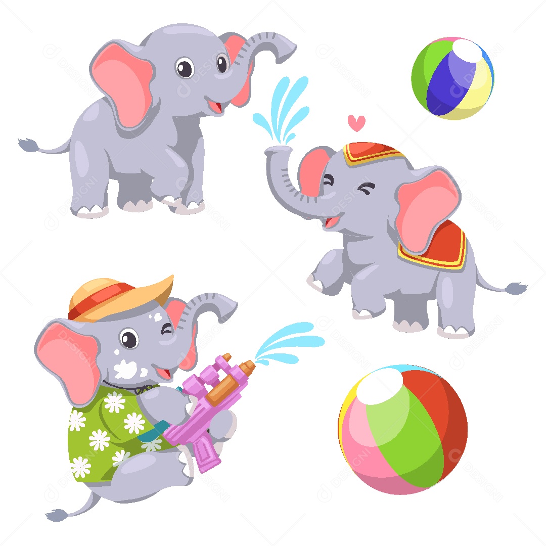 Desenhos de Elefante Ilustrações AI