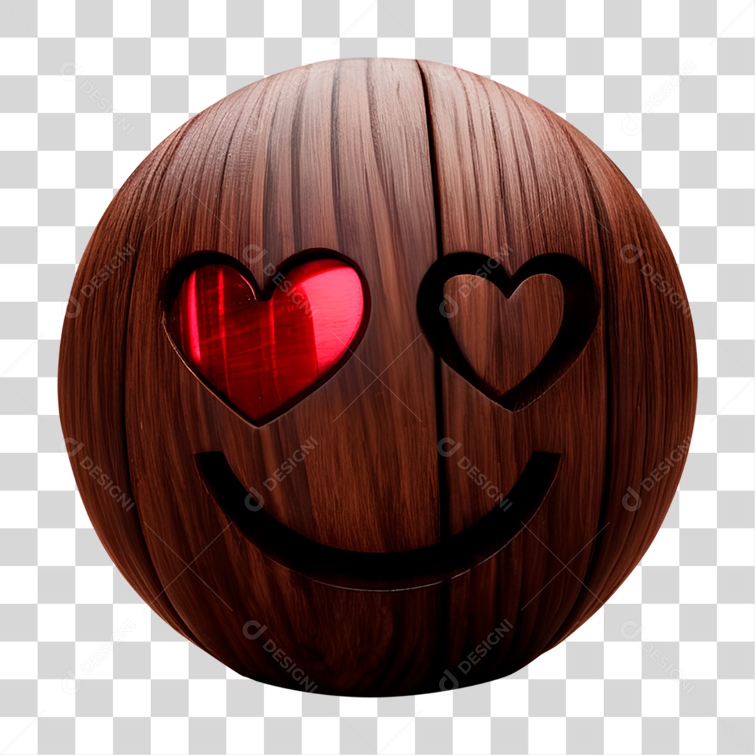 Emoji de Madeira PNG Transparente