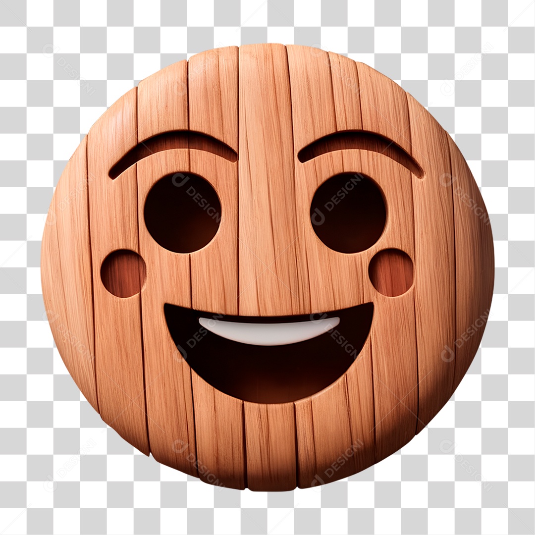 Emoji de Madeira PNG Transparente