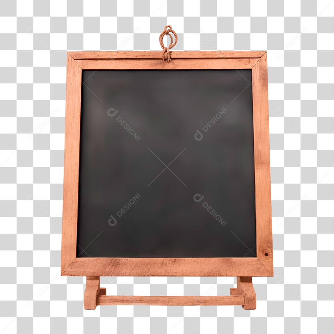 Quadro de Madeira PNG Transparente