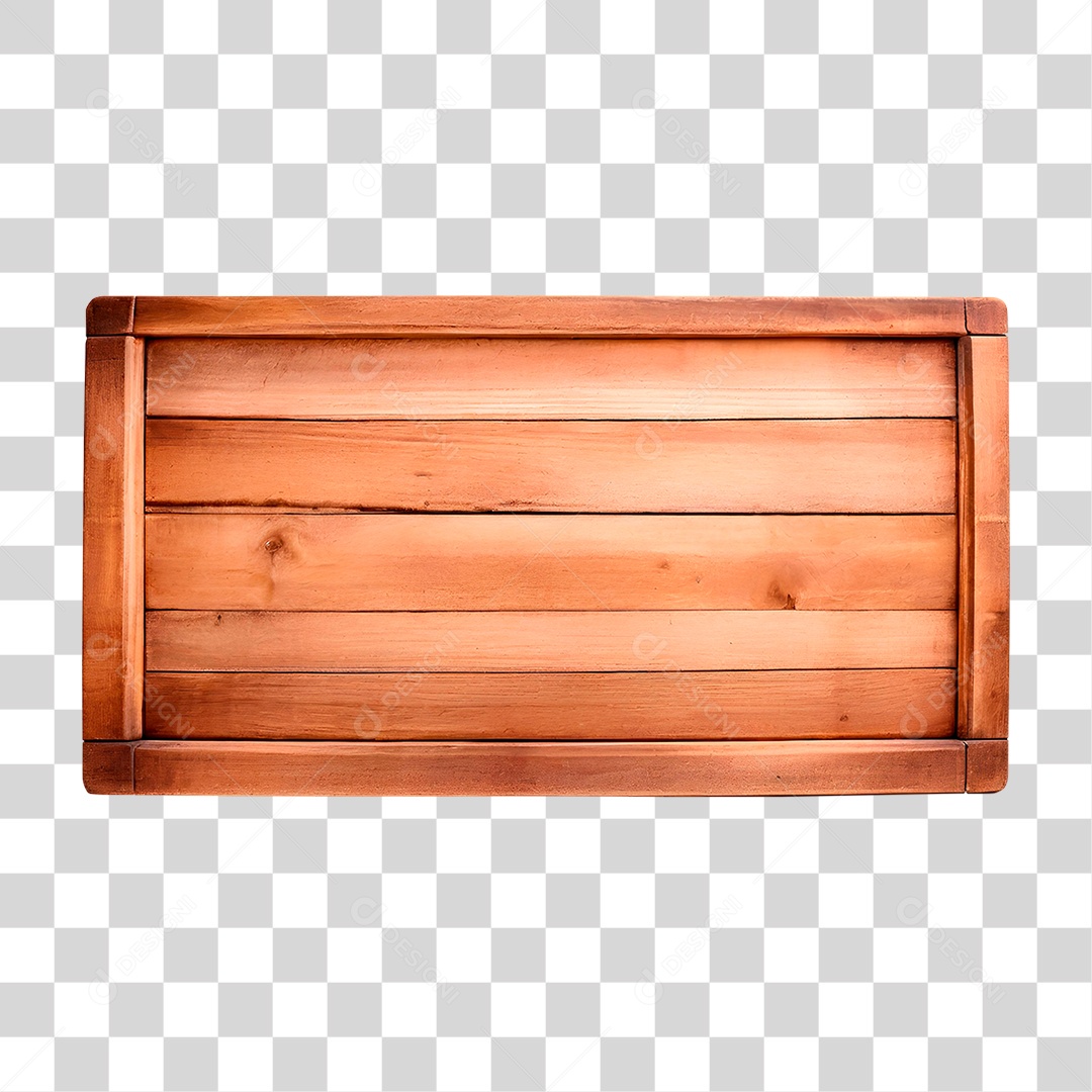 Quadro de Madeira PNG Transparente