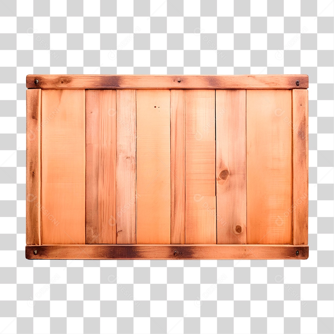 Quadro de Madeira PNG Transparente