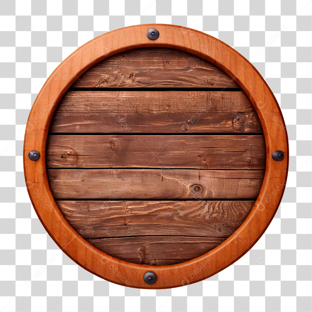 Painel de Madeira PNG Transparente