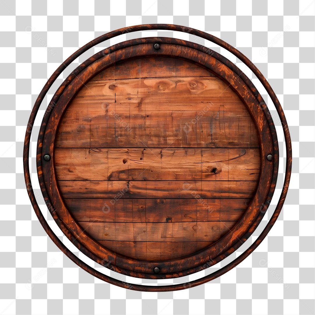 Painel de Madeira PNG Transparente