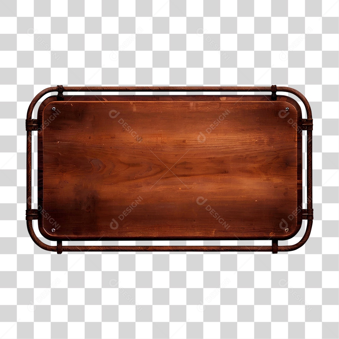 Placa de Madeira PNG Transparente