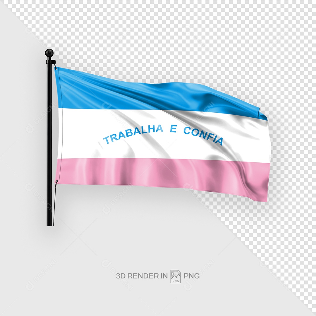 Bandeira Do Espirito Santo Elemento 3D Para Composição PSD