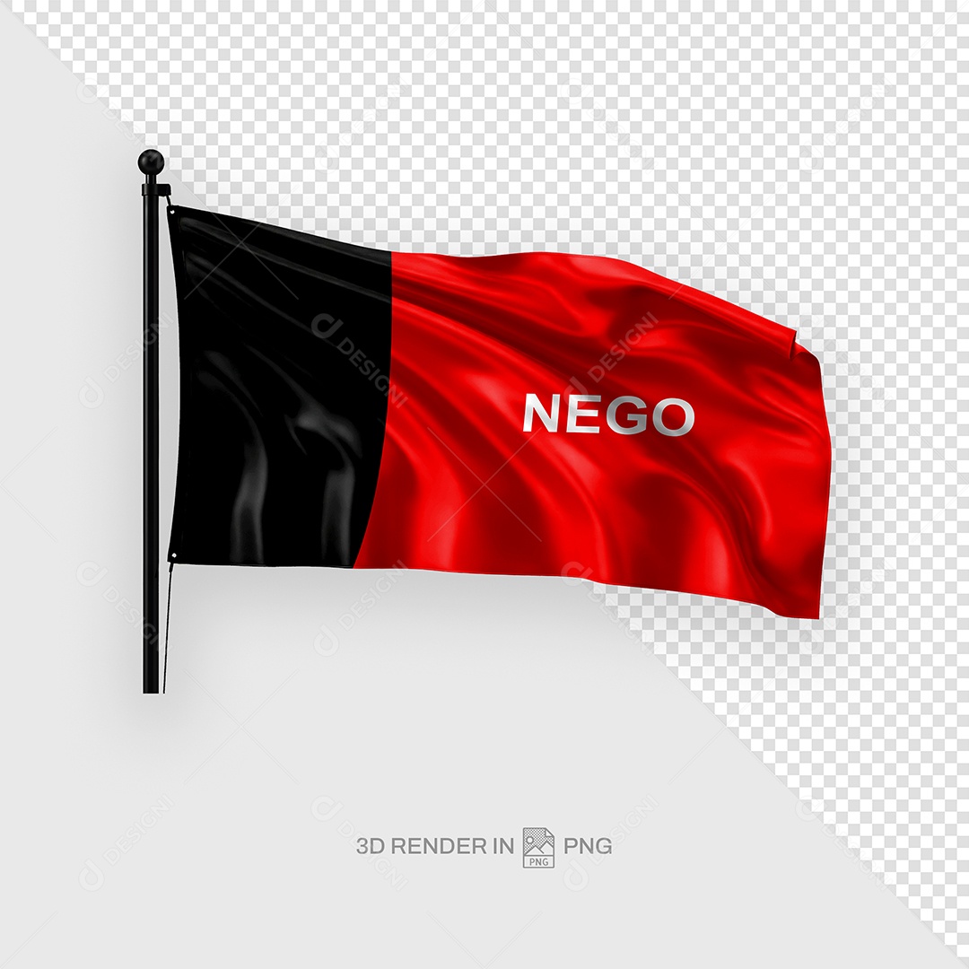 Bandeira Da Paraíba Elemento 3D Para Composição PSD