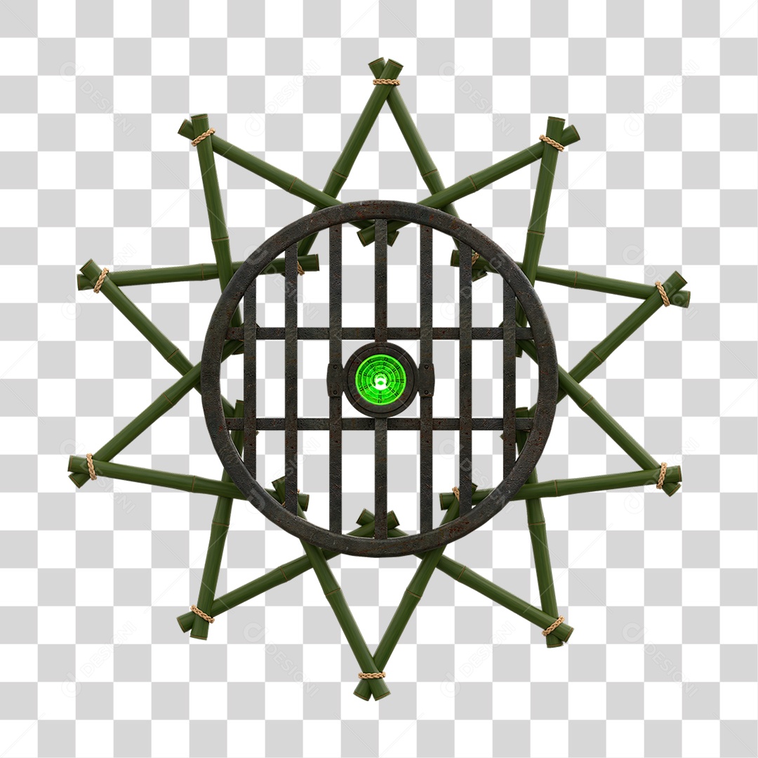 Painel de Bambu Lâmpadas PNG Transparente