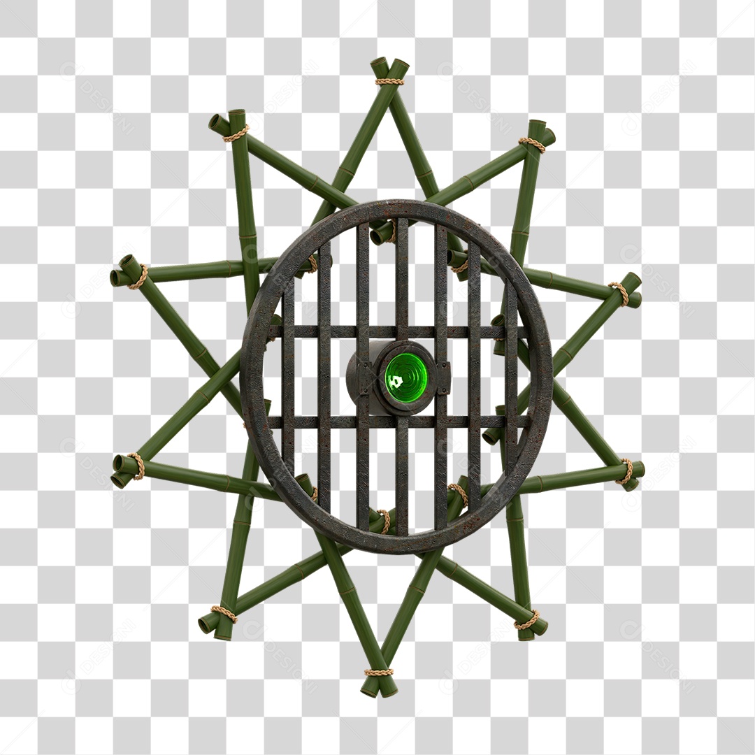 Painel de Bambu Lâmpadas PNG Transparente