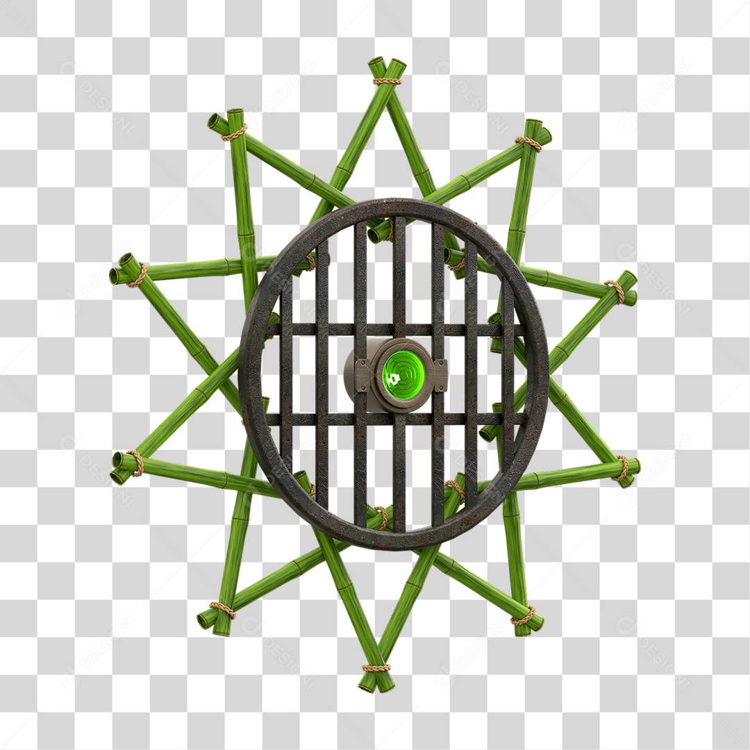 Painel de Bambu Lâmpadas PNG Transparente