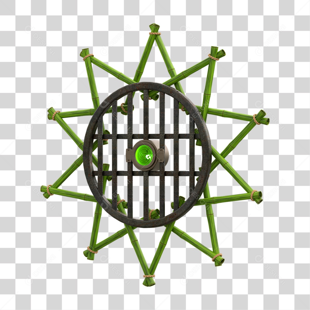 Painel de Bambu Lâmpadas PNG Transparente