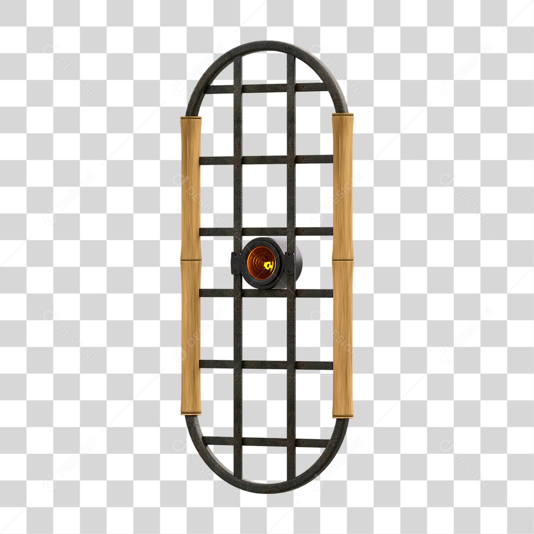 Painel de Bambu Lâmpadas PNG Transparente