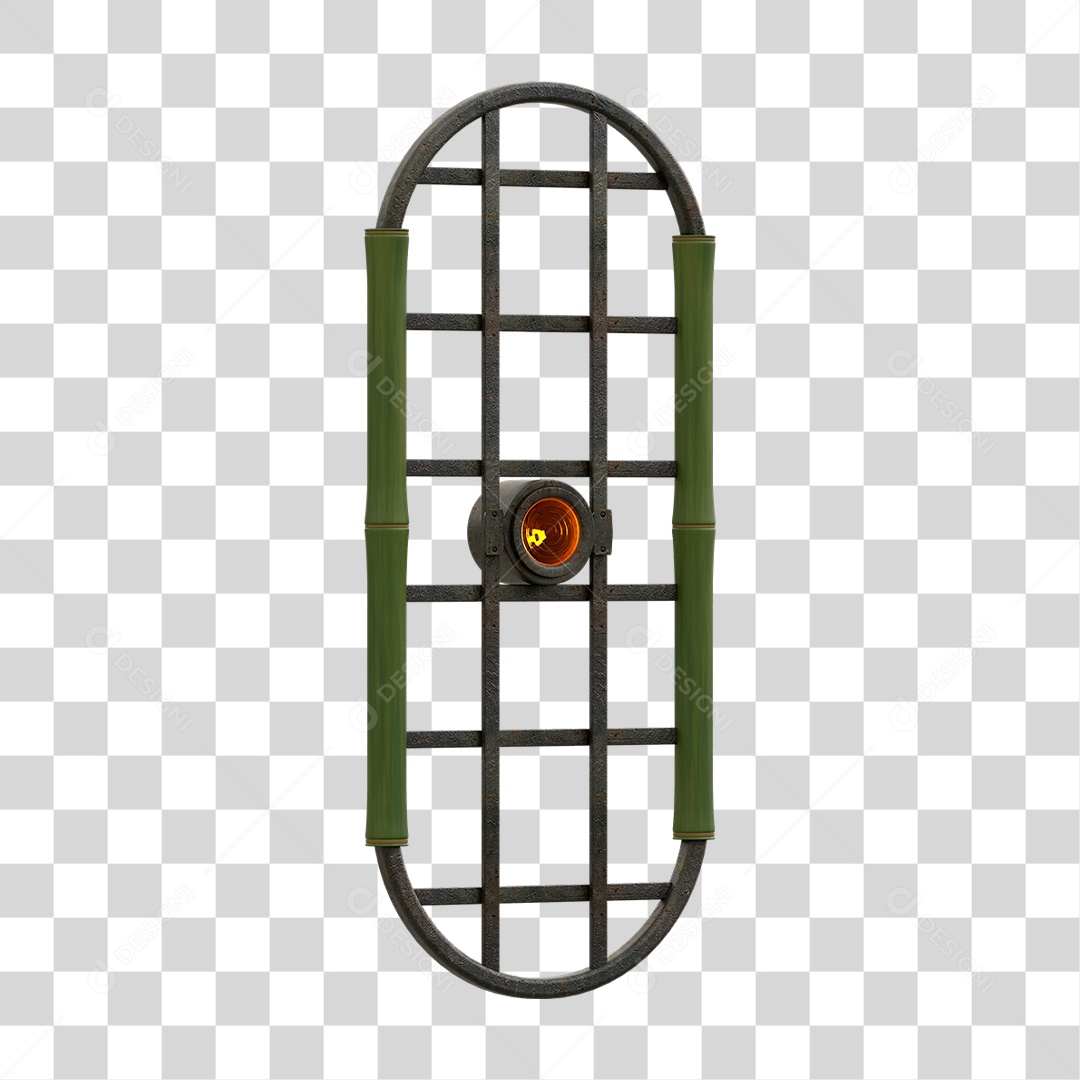 Painel de Bambu Lâmpadas PNG Transparente