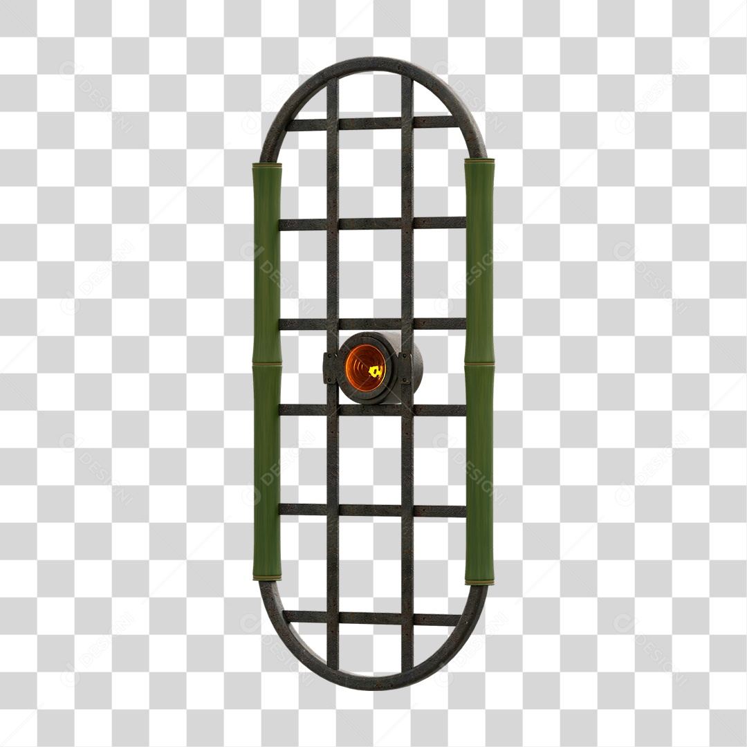 Painel de Bambu Lâmpadas PNG Transparente