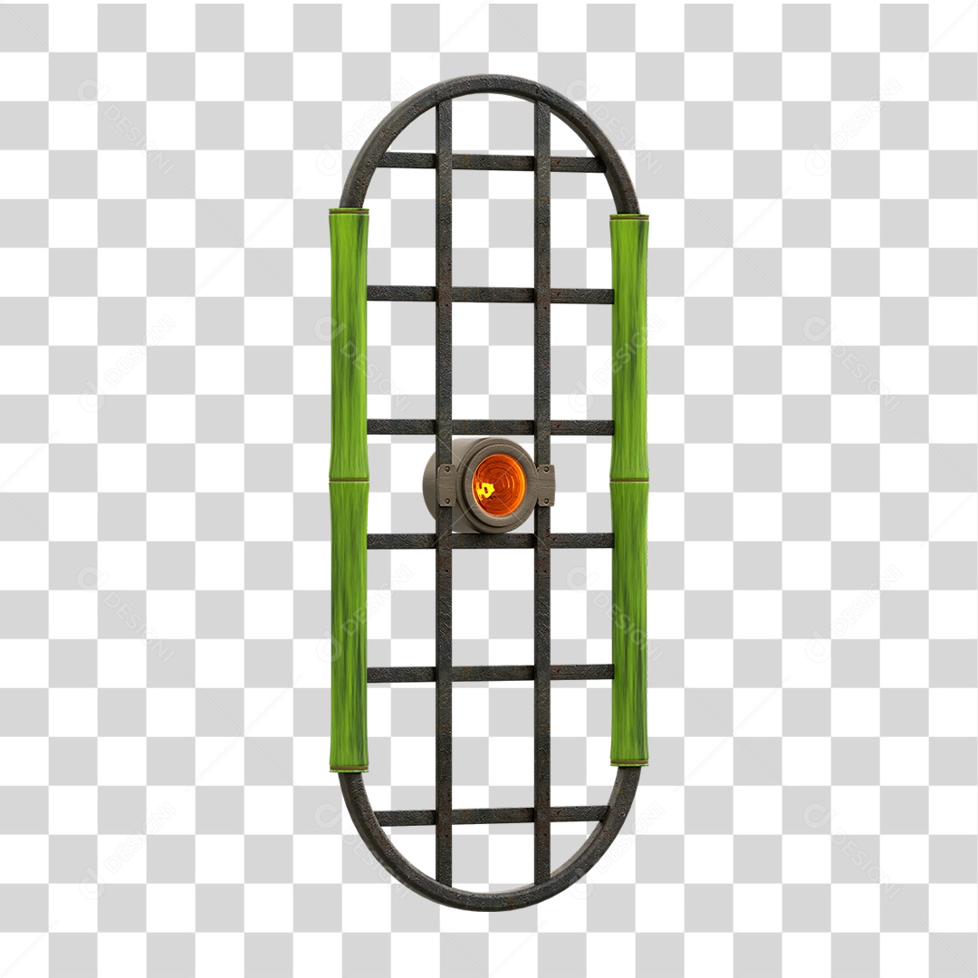 Painel de Bambu Lâmpadas PNG Transparente