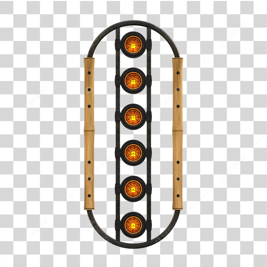 Painel de Bambu Lâmpadas PNG Transparente