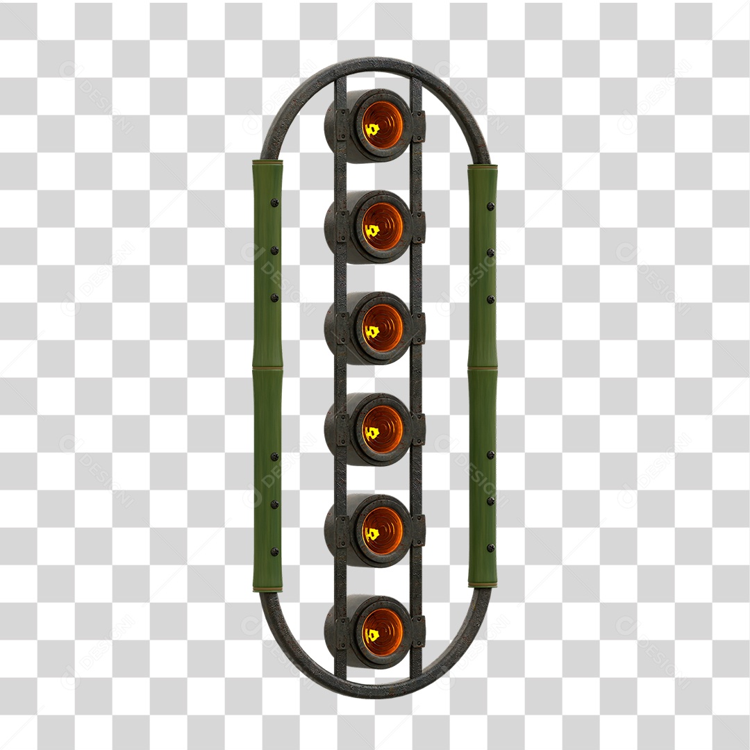 Painel de Bambu Lâmpadas PNG Transparente