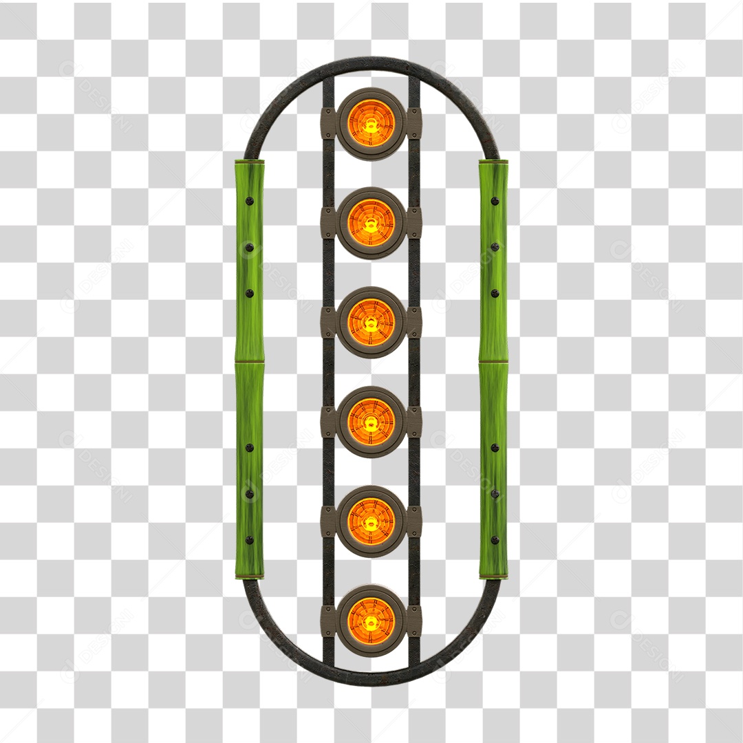 Painel de Bambu Lâmpadas PNG Transparente