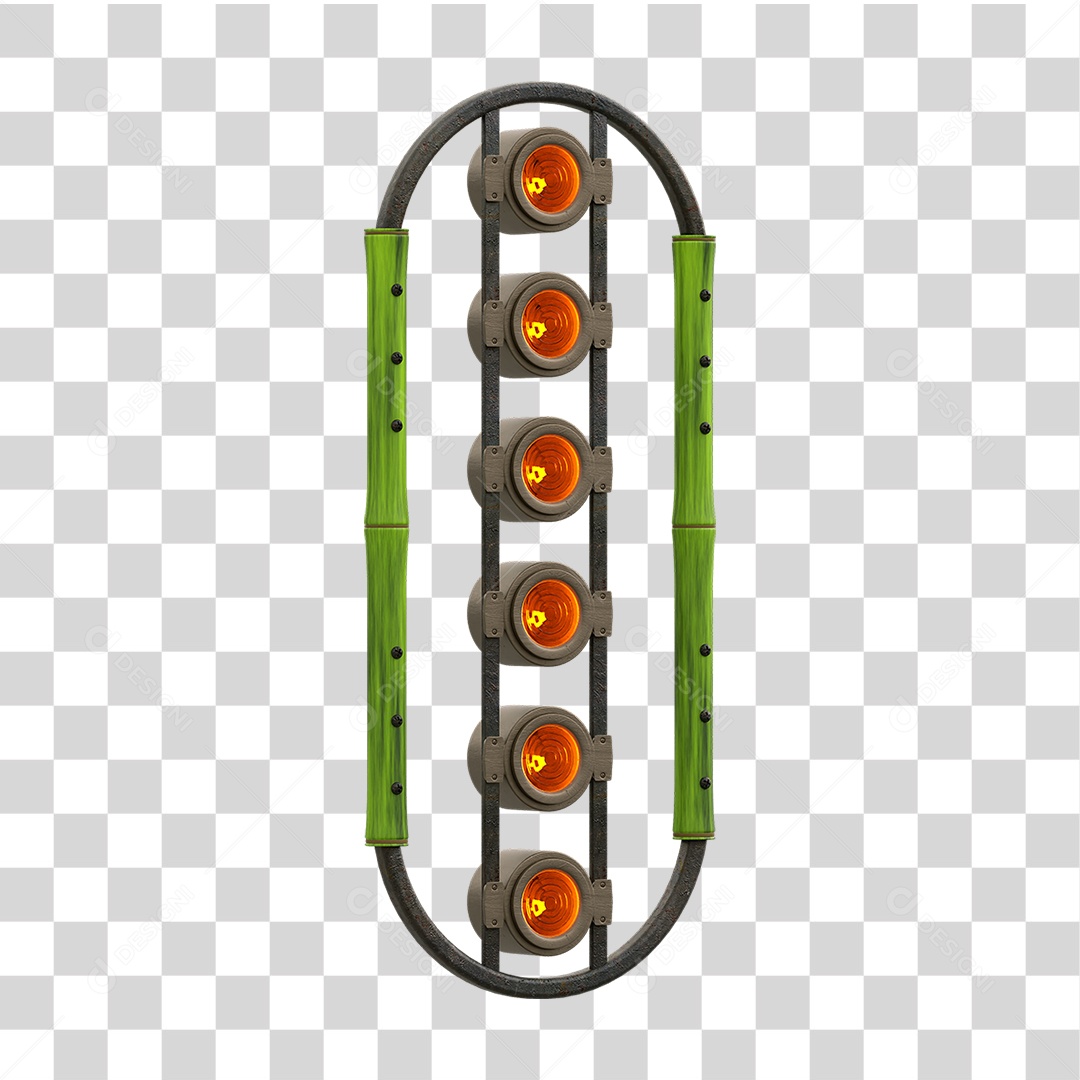 Painel de Bambu Lâmpadas PNG Transparente