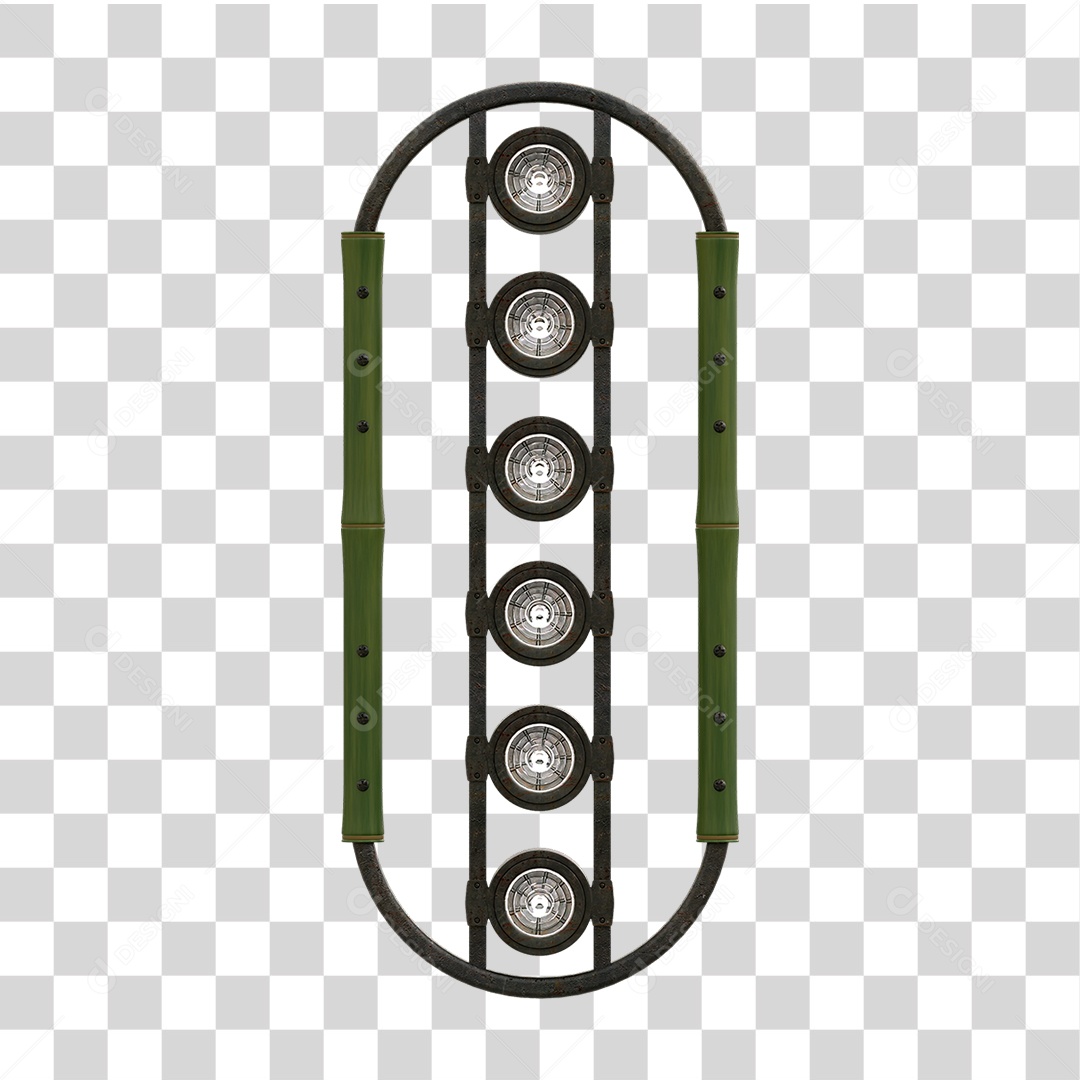 Painel de Bambu Lâmpadas PNG Transparente