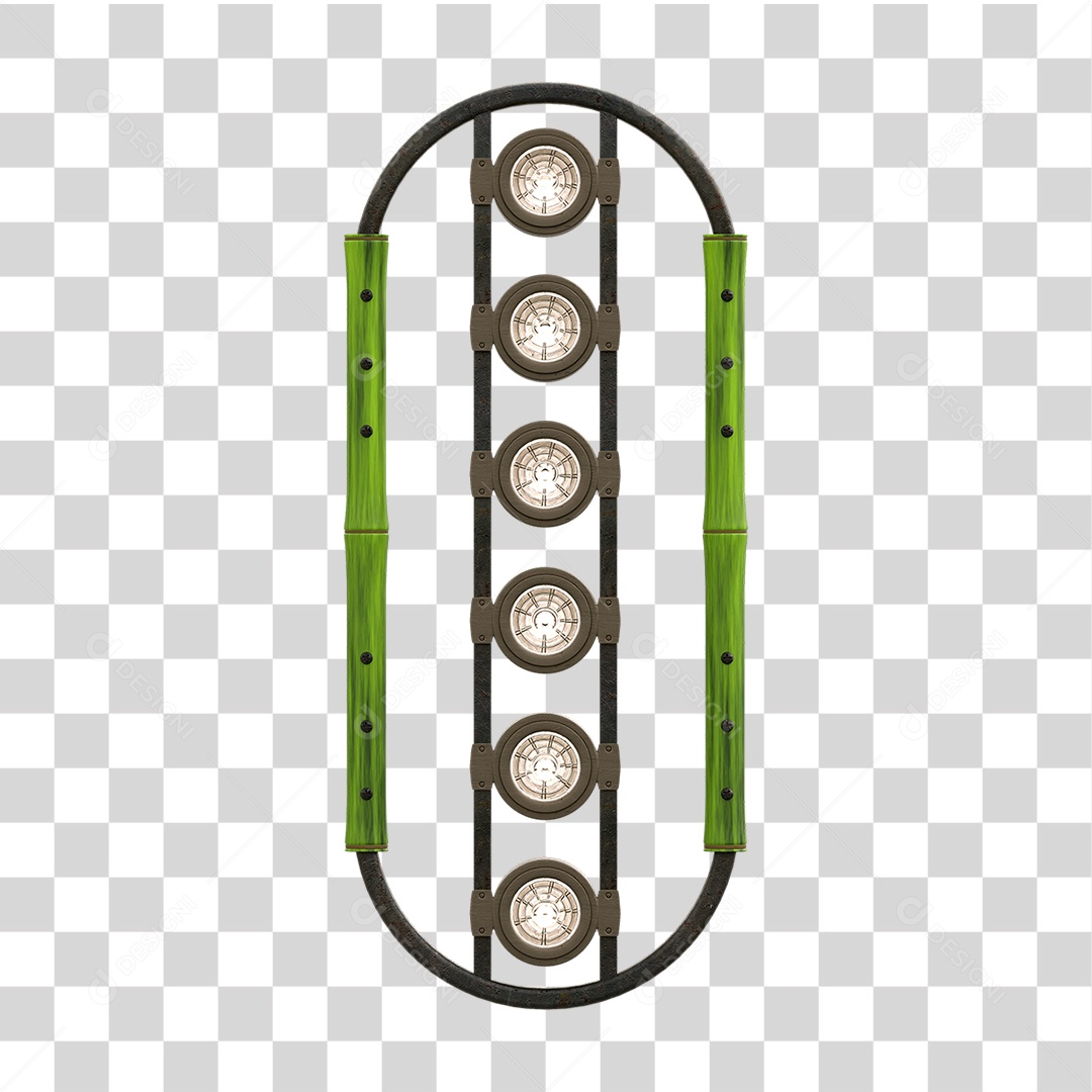 Painel de Bambu Lâmpadas PNG Transparente