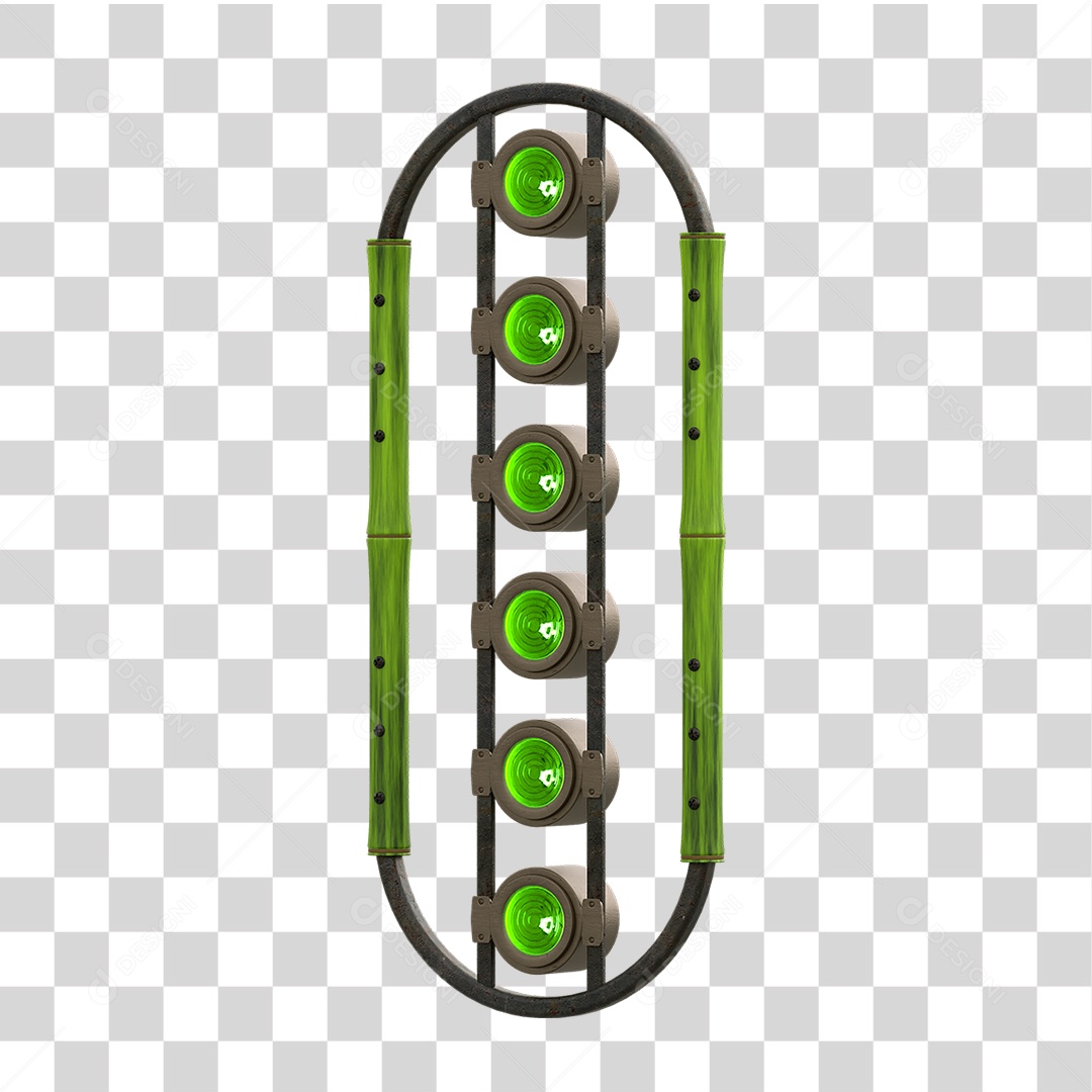 Painel de Bambu Lâmpadas PNG Transparente