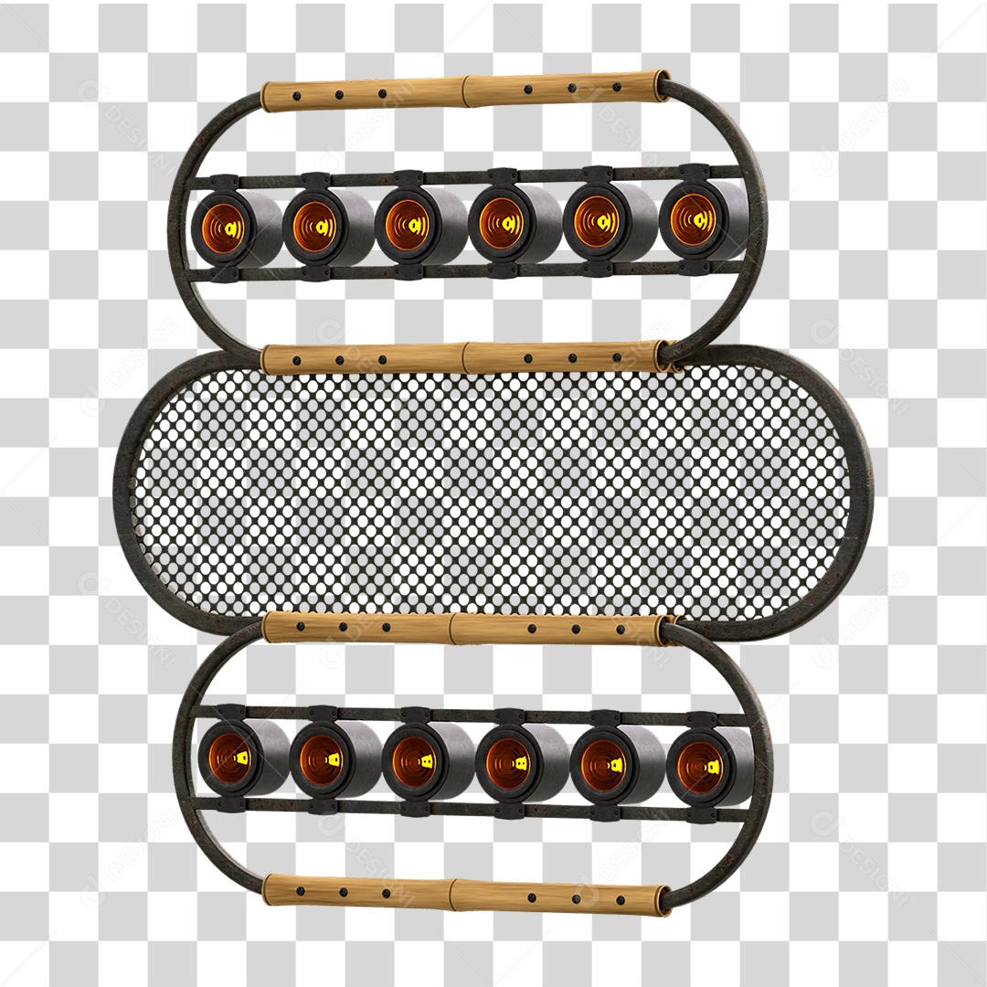 Painel de Bambu Lâmpadas PNG Transparente