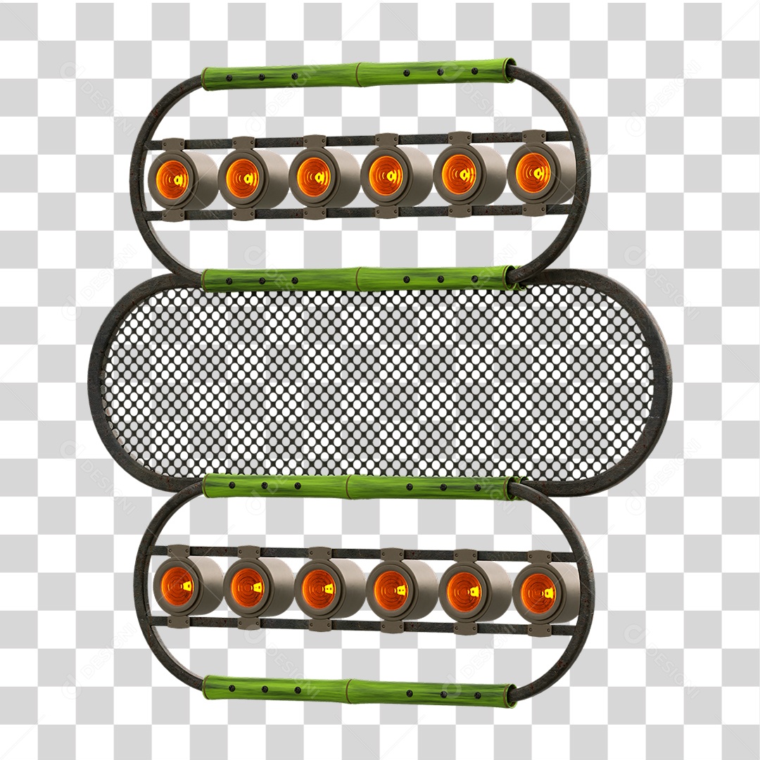 Painel de Bambu Lâmpadas PNG Transparente