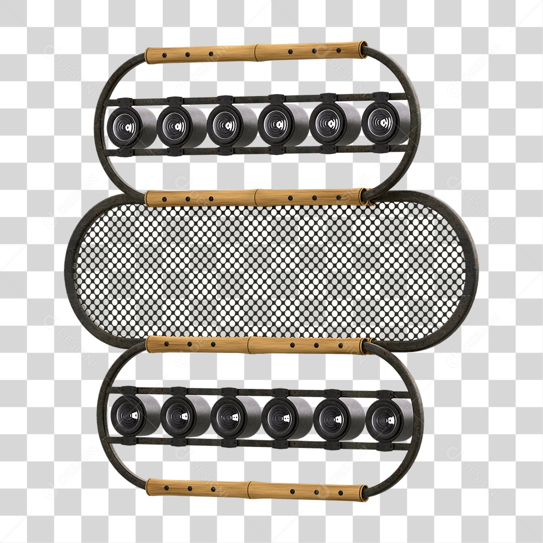 Painel de Bambu Lâmpadas PNG Transparente