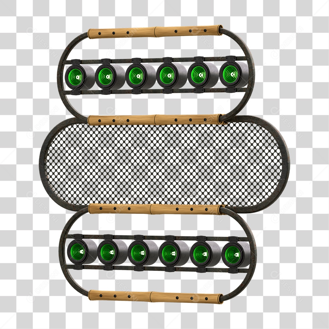 Painel de Bambu Lâmpadas PNG Transparente