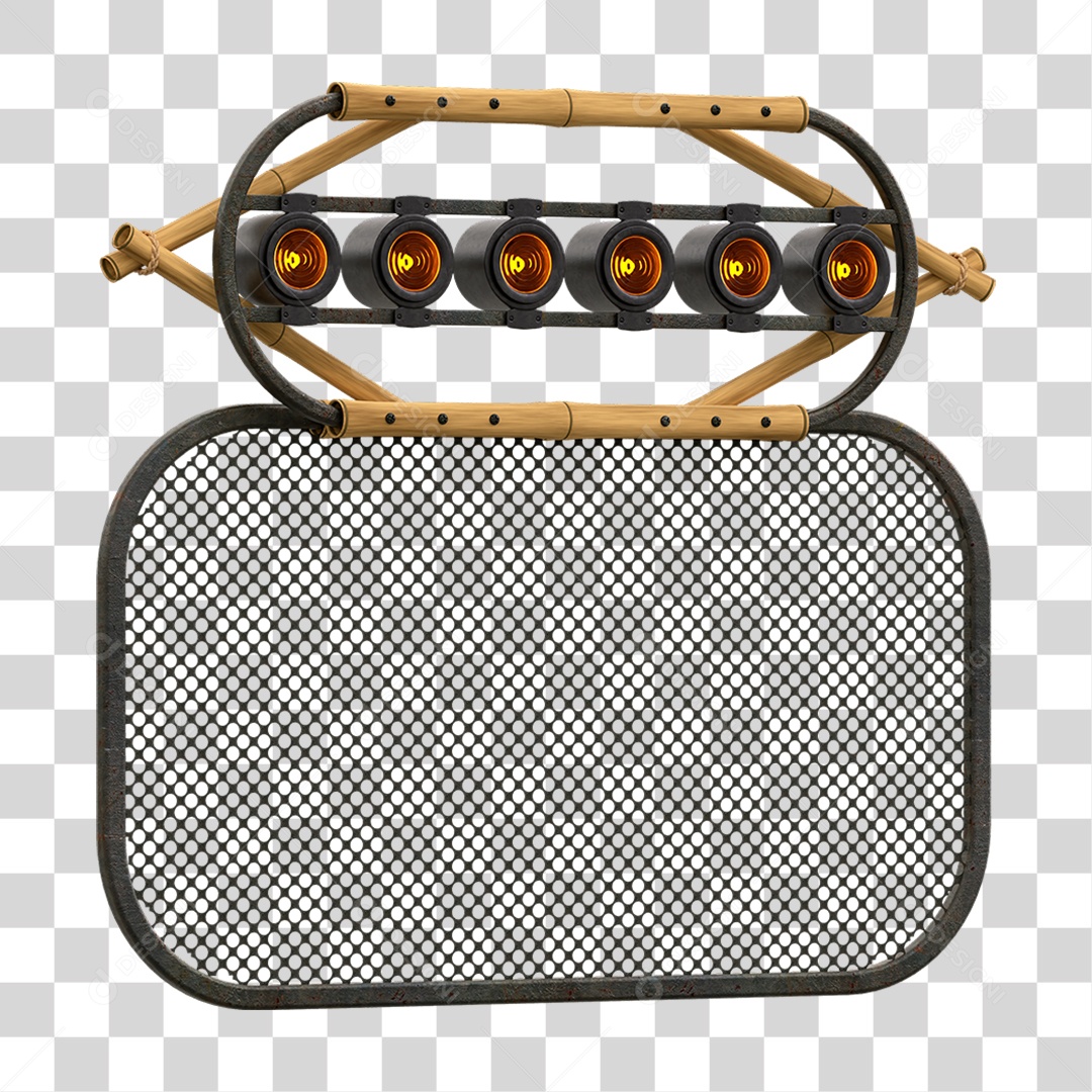 Painel de Bambu Lâmpadas PNG Transparente