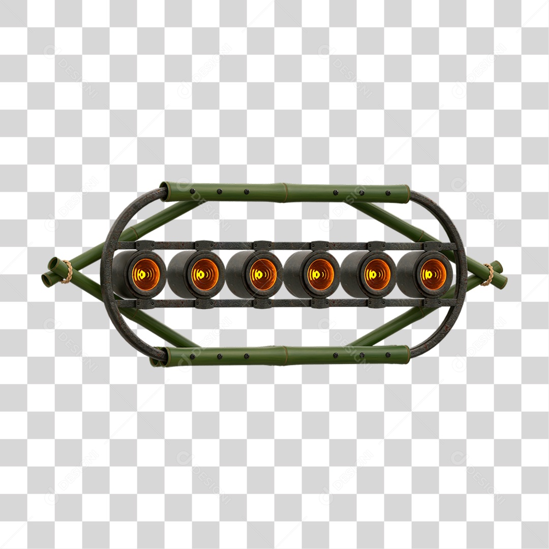 Painel de Bambu Lâmpadas PNG Transparente