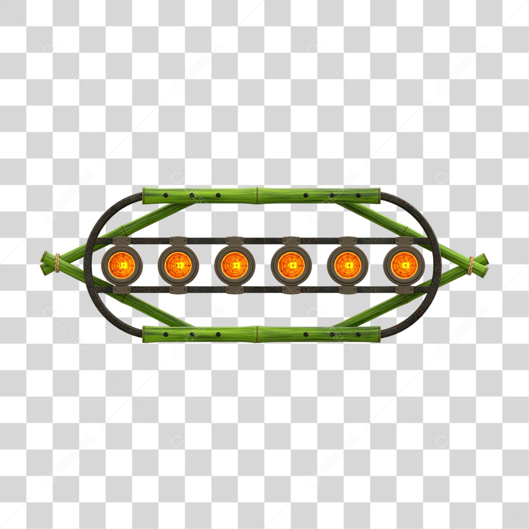 Painel de Bambu Lâmpadas PNG Transparente